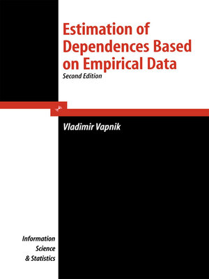 cover image of Estimation of Dependences Based on Empirical Data